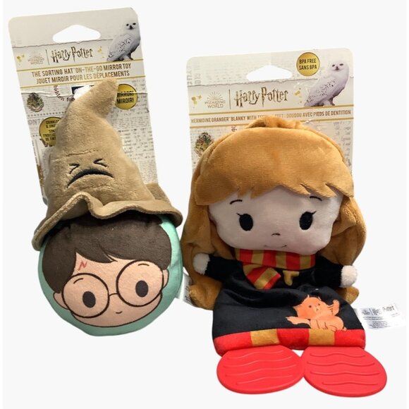Harry Potter Sorting Hat On The Go Mirror Hermione Lovey Baby Teether 0+ Months - Picture 3 of 5